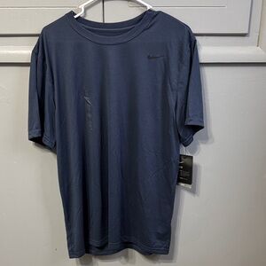 Nike Men's Dark Blue Short Sleeve Tee
